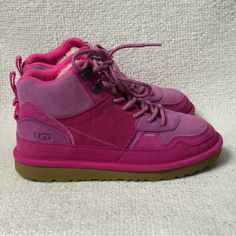 UGG Highland Hi Heritage Raspberry Sorbet/Rock Rose GIRL'S Sz 5Y NWOT
